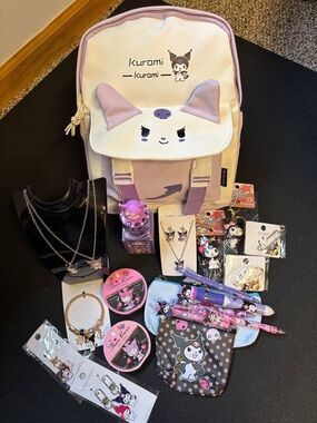💖💜Kuromi Kids Backpack with Matching Accessories💜💖